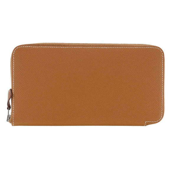 Hermès Silk'In Gold Leather wallet - Picture 1 of 10
